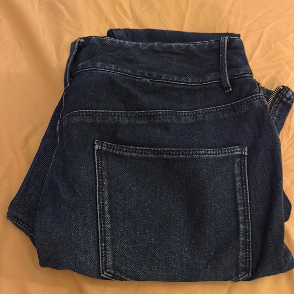 Silence + noise jeans size 28 stretch blue jeans with leg hole sexy zipp